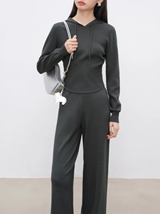 2026Nouvel ensemble deux pièces printemps-automne pour femmes, niche, couleur unie simple et à la mode et mignon, adapté aux sports et aux fêtes - Product Image 2