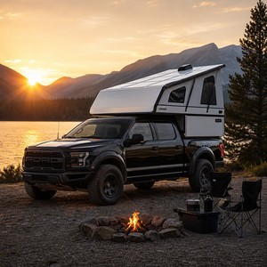 Caisse <span class=keywords><strong>de</strong></span> <span class=keywords><strong>camping</strong></span>-<span class=keywords><strong>car</strong></span> légère en fibre <span class=keywords><strong>de</strong></span> verre pour pick-up, idéale pour les voyages tout-terrain en 4x4 - Product Image 4