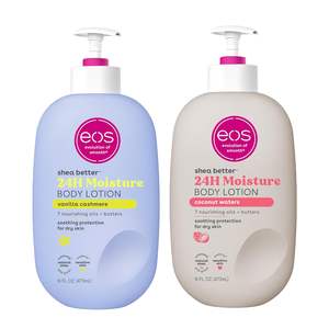 Paquete de Loción Corporal EOS Shea Better, Aroma Vainilla, Cachemira y Agua de Coco, Hidratación 24H, Ligera, Vegana, Cuidado de la Piel, 16oz, Venta al Por Mayor - Product Image 1