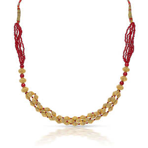 Collier Thushi en or jaune Satyam pour femmes - Bijoux de collection culturelle - Product Image 4