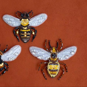 Classic Design Top Quality Wholesale Handmade Casual and Party Wear Beaded Fashion <b>Jewelry</b> Brooches for <b>Kids</b> Girls - Product Image 1