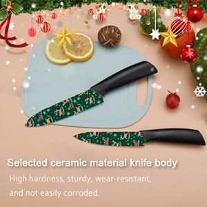 Couteau de chef à lame en céramique et manche en plastique pour le camping en plein air, qualité supérieure, ambidextre, livraison rapide - Product Image 4