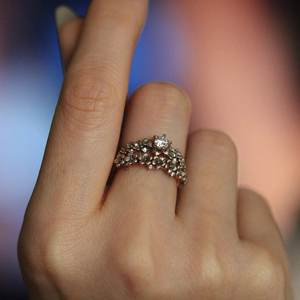 Elegant Zircon round Cut Bridal Band <b>Set</b> 925 Sterling Silver Engagement and <b>Wedding</b> <b>Rings</b> <b>for</b> <b>Women</b> - Product Image 6