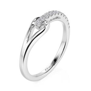 Bague de mariage pour femme Jeulia Eternal Love Knot - Argent sterling avec placage rhodium et pierre en zircon - Product Image 2