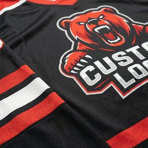 Jersey de Hockey sobre Hielo Personalizado y Transpirable con Nombre y Número del Equipo Sublimados en Poliéster, Cuello en V y Mangas Largas - Product Image 6