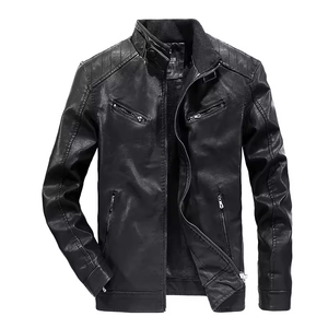 Chaqueta de Cuero para Hombre de Alta Calidad al por Mayor, Diseño Casual Nuevo, Cuero Genuino Premium, Fabricante OEM ODM Personalizado - Product Image 3