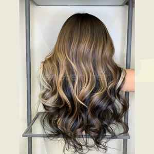Peluca de lujo, pelucas de cabello humano vietnamita para mujeres, aspecto Natural, encaje atado a mano, calidad de exportación de grado de salón profesional - Product Image 4