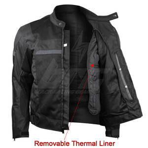 Veste textile moto manches longues de haute qualité Vestes moto textile avec impression de logo personnalisé - Product Image 5