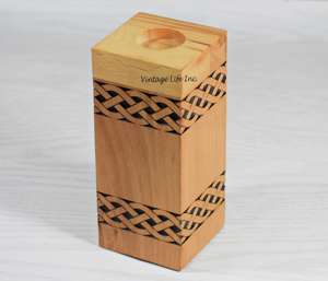 โกศไม้ระดับพรีเมี่ยมสำหรับผู้ใหญ่มนุษย์และสัตว์เลี้ยงขี้เถ้าศพทำจากธรรมชาติ - Product Image 3