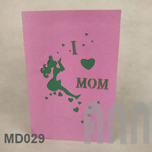3D Pop-up Feliz Día DE LA Madre Tarjeta de Papel Tarjeta de Regalo de Felicitación para Cumpleaños Día del Padre Día de San Valentín Recuerdo - Product Image 6