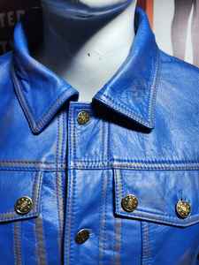 Vestes en cuir personnalisées Mode masculine Vestes en cuir coupe-vent Vestes en cuir de mouton de haute qualité Vêtements de rue - Product Image 4