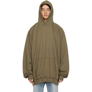 Sweat-shirt à capuche en coton de haute qualité, marque de streetwear, ample, en molleton, brodé, thermique, pour homme et femme - Product Image 1