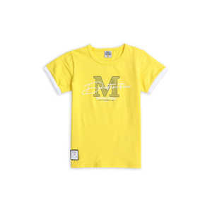 Haute qualité garçons 2 pièces graphique costume jaune coton R-171 décontracté à manches longues ensemble pour bébé et enfants pour l'été automne saisons - Product Image 1