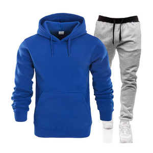Nouveauté, survêtement deux tons en coton doux avec logo vieilli, survêtement streetwear à logo brodé le plus vendu - Product Image 4