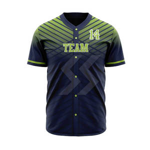 Nouvelle arrivée vêtements de sport 100% polyester tissu uniforme de baseball meilleur prix uniforme de baseball - Product Image 3