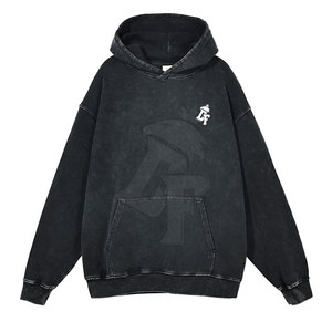 Le Pakistan a fabriqué des sweats à capuche classiques à effet vintage délavés pour hommes, confortables, élégants et intemporels - Product Image 1