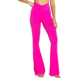 กางเกงผ้าพลุน้ำหนักเบาสำหรับผู้หญิง, กางเกงสตรีทเอวกลางยางยืดพร้อมด้านหน้าแบนระบายอากาศสำหรับวิ่งในฤดูหนาว - Product Image 5