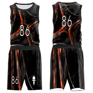 Uniformes de Baloncesto Personalizados Sublimados de Alta Calidad al por Mayor, Camisetas Transpirables 100% Poliéster - Product Image 6