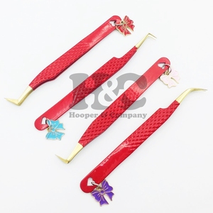 <b>Tweezers</b> Professional Eyelash Extension <b>Tweezers</b> Stainless Steel Durable Strong Grip Anti-Magnetic Custom Logo mink <b>Tweezers</b> - Product Image 6