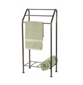 Elegante toallero de hierro diseñado para montaje en pared del baño, almacenamiento duradero y elegante, accesorio de organización para el hogar, utilidad práctica - Product Image 5