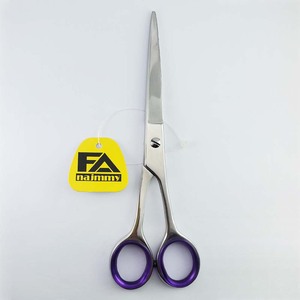 Ciseaux de coupe de cheveux de coiffeur en acier inoxydable finition satinée pour gaucher lames tranchantes avec inserts en anneau Type de beauté - Product Image 2