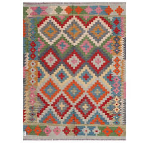 พรมอิมาโกะ ไมมาณา อัฟกานิสถาน คิลิม ขนาด 199 x 152 ซม. ชุดพรมปูพื้น - Product Image 1