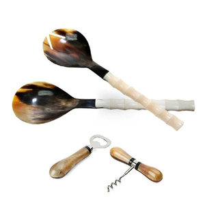 การส่งออกช้อนแตรควายธรรมชาติคุณภาพสูงชุดช้อนส้อมแตรวัวช้อนแตรแฮนด์เมดมีจําหน่ายในราคาไม่แพง - Product Image 1