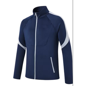 Chándales de poliéster anti-UV con estampado de transferencia de calor Logotipo personalizado Chándal de rendimiento para hombres Conjunto de ropa deportiva para correr y gimnasio - Product Image 2