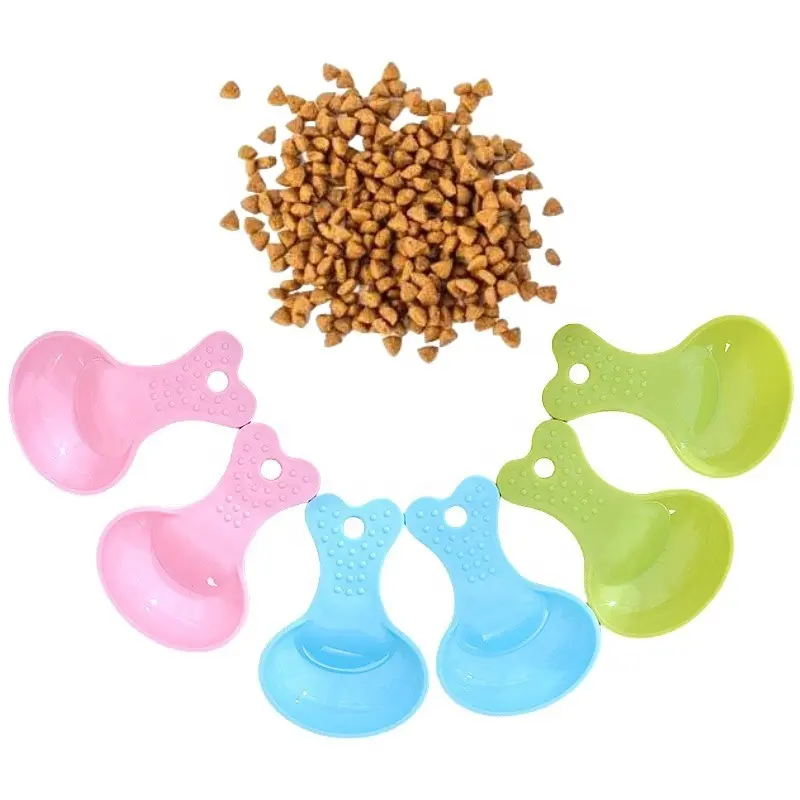 cheap colorful measuring non-toxic pet snack scoop food grade cat food dog food spoon
