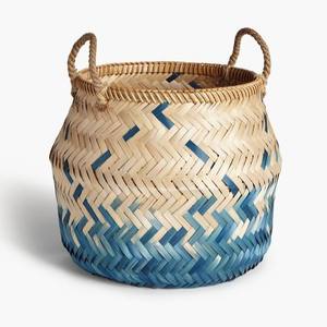 Cesta de Almacenamiento de Ropa Mini de Ratán Natural con Asa - Forma Ovalada Ecológica Multiusos para Decoración del Hogar - Product Image 4