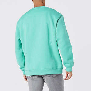 Sudadera de Invierno para Hombre, Cuello Redondo, Cierre de Cremallera, 100% Algodón, Lisa, Corta - Product Image 2