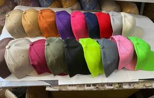 หมวกแก๊ปเบสบอลปักลายสำหรับผู้ชายและผู้หญิงปรับได้สำหรับกีฬากลางแจ้ง100% 6แผงผ้าฝ้ายวินเทจสีทึบ - Product Image 4