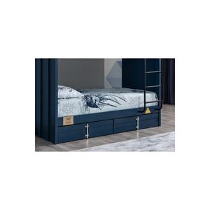 Letto a castello, letto a castello con cassetti contenitore-blu