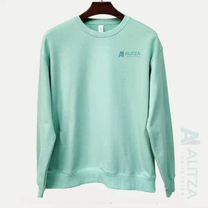 Sudadera con forro polar para hombre, ropa interior de 100% algodón, jersey de cuello redondo de peso pesado, venta al por mayor - Product Image 6