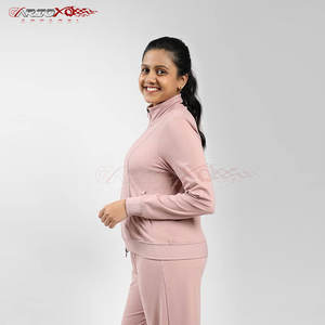 Chándal deportivo para mujer, conjunto de dos piezas de tela de poliéster para gimnasio y ropa informal, chándal de poliéster para mujer - Product Image 6