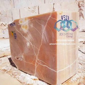 บล็อกหินออนิกซ์สีชมพูและน้ำผึ้งเกรดพรีเมียมสำหรับห้องน้ำเพื่อการส่งออก - Product Image 3