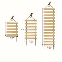 Pont suspendu en corde pour chat, style mignon, en bois de pin personnalisé, accessoire d'escalade, étagères murales souples DIY, maisons pour chat d'intérieur