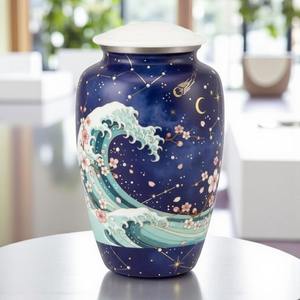 โกศบรรจุอัฐิลายดอกไม้หรูหรา งานฝีมือ งานศิลปะระดับพรีเมียม สำหรับงานศพ มีจำหน่ายในราคาที่คุ้มค่า - Product Image 5