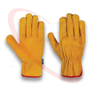 Best Quality Driver Gloves In Cowhide Leather <b>Shirred</b> <b>Elastic</b> Wing Thumb Styled With Excellent Grip Industrial Schutzhandschuhe - Product Image 1