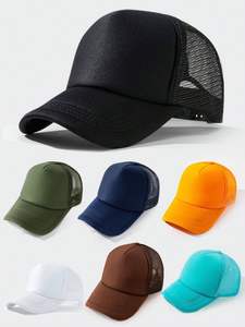 Nouveau design de chapeau de camionneur en polyester 5 panneaux avec broderie ou impression personnalisées - Product Image 2