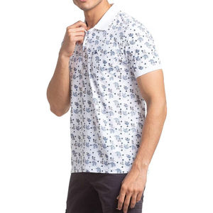 Polos de sublimación hechos a medida para hombre, Polo informal de verano para exteriores, color sólido, 3 botones, manga corta de secado rápido - Product Image 3