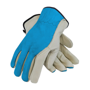 Guantes de seguridad industrial de cuero de grano de cabra de la mejor calidad, guantes resistentes a pinchazos para conducir y trabajar a mano con protección para el brazo - Product Image 6