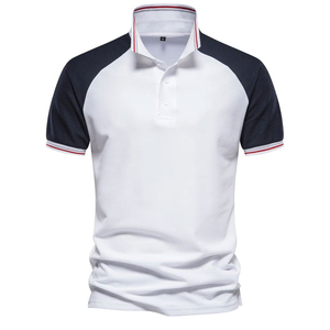 Vente en gros de polo grande taille pour hommes T-shirt en coton sport avec logo personnalisé en tricot à motif uni en polyester vierge et imprimé golf - Product Image 1