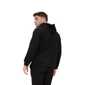 Jersey con capucha de peso pesado de algodón 100% personalizable para hombre, sudaderas térmicas de lana ecológicas con estampado sólido de invierno - Product Image 6