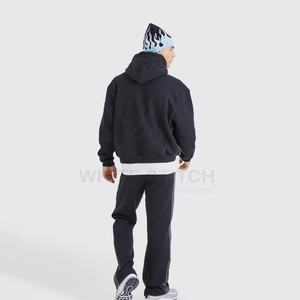New Arrival Men's Breathable 100% Cotton Tracksuit Customised Logo Printing Wholesale Set for Winter Season on Sale Now - Product Image 2