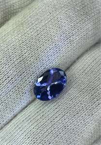 Vente en gros de pierres précieuses de tanzanite naturelle de haute clarté, coupe ovale, pierre en vrac pour la fabrication de bijoux en or et en argent - Product Image 3