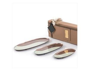 Plateaux de service en métal de luxe Qualité supérieure Idéal pour les mariages et les fêtes Plateaux à dessert élégants en chocolat Fabriqué en Inde - Product Image 3