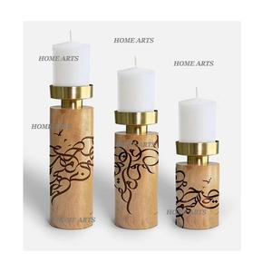 <b>Set</b> <b>Of</b> 3 Different Size Candle Holder Superior Quality Customized Shape Candle Holder From Best Exporter In India - Product Image 2