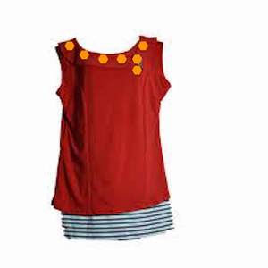 Ladies Fancy <b>Sleeveless</b> <b>Tops</b> Ladies Customising Fashionable Clothing Bulk Manufacturing in India - Product Image 2