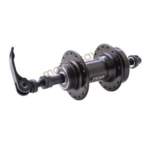 36 fori MTB cuscinetto mozzo posteriore in alluminio nero [disco compatibile] - Product Image 1